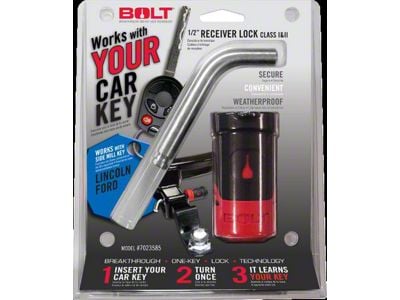 BOLT Lock 1/2-Inch Class I and II Trailer Hitch Lock for Side Cut Keys