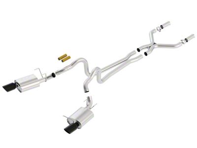 Borla ATAK Cat-Back Exhaust with Black Chrome Tips (11-12 Mustang GT)