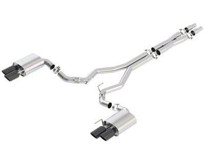 Borla ATAK Cat-Back Exhaust with Black Chrome Tips (18-23 Mustang GT Fastback w/o Active Exhaust)