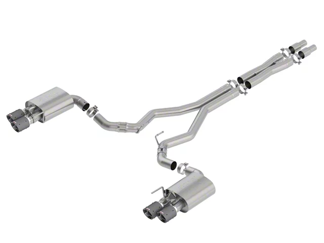 Borla ATAK Cat-Back Exhaust with Carbon Fiber Tips (18-23 Mustang GT Fastback w/ Active Exhaust)
