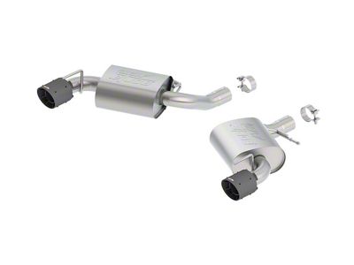 Borla ATAK Axle-Back Exhaust with Black Carbon Fiber Tips (16-24 Camaro LT1 & SS w/o NPP Dual Mode Exhaust)