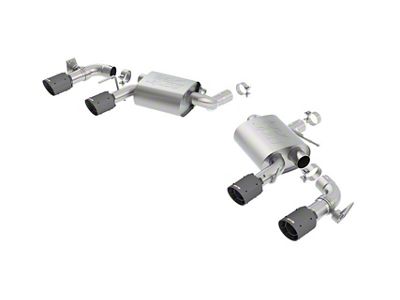 Borla ATAK Axle-Back Exhaust with Black Carbon Fiber Tips (16-24 Camaro SS w/ NPP Dual Mode Exhaust)