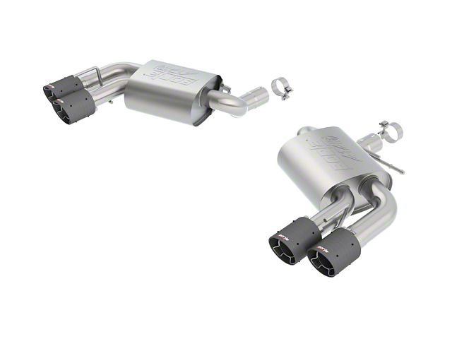 Borla ATAK Axle-Back Exhaust with Carbon Fiber Tips (16-24 Camaro SS w/ NPP Dual Mode Exhaust or Quad Exhaust)