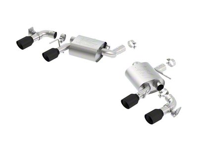 Borla ATAK Axle-Back Exhaust with Ceramic Black Tips (16-24 Camaro SS w/ NPP Dual Mode Exhaust)