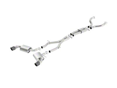 Borla ATAK Cat-Back Exhaust with Black Carbon Fiber Tips (16-24 Camaro SS Coupe w/o NPP Dual Mode Exhaust)