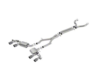 Borla ATAK Cat-Back Exhaust with Black Carbon Fiber Tips (17-24 Camaro ZL1 Coupe w/ NPP Dual Mode Exhaust)