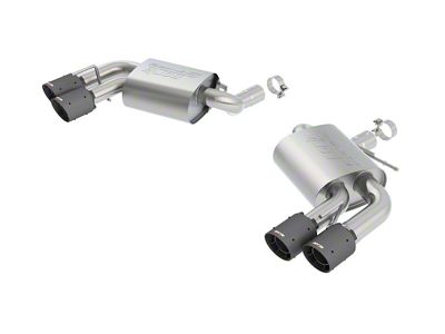 Borla S-Type Axle-Back Exhaust with Black Carbon Fiber Tips (16-24 Camaro SS w/ NPP Dual Mode Exhaust or Quad Exhaust)