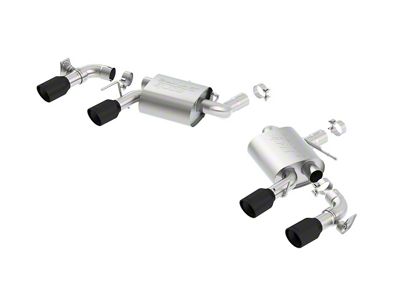 Borla S-Type Axle-Back Exhaust with Ceramic Black Tips (16-24 Camaro SS w/ NPP Dual Mode Exhaust)