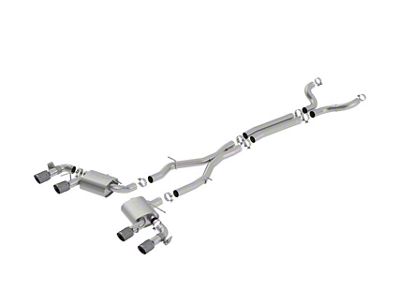 Borla S-Type Cat-Back Exhaust with Black Carbon Fiber Tips (17-24 Camaro ZL1 Coupe w/ NPP Dual Mode Exhaust)