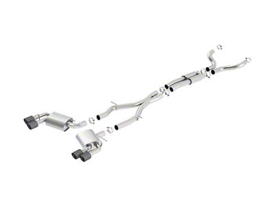 Borla S-Type Cat-Back Exhaust with Carbon Fiber Tips (16-24 Camaro SS Coupe w/ NPP Dual Mode Exhaust or Quad Exhaust)