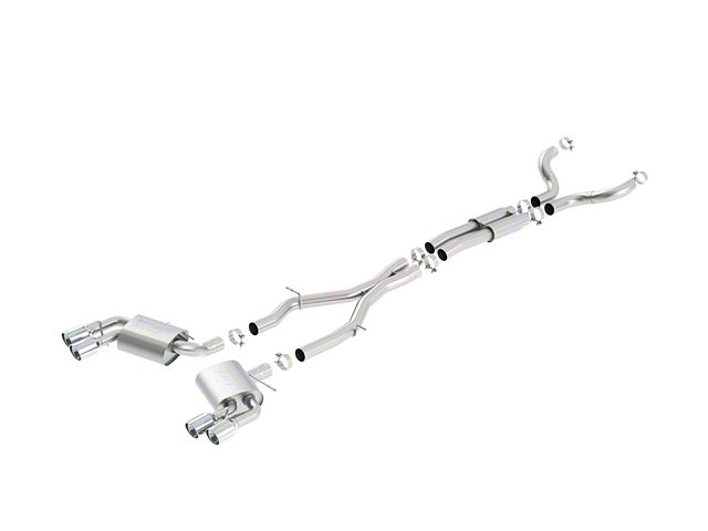 Borla S-Type Cat-Back Exhaust with Polished Tips (16-24 Camaro SS Coupe w/ NPP Dual Mode Exhaust or Quad Exhaust)