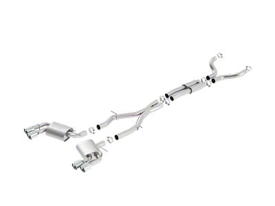 Borla S-Type Cat-Back Exhaust with Polished Tips (16-24 Camaro SS Coupe w/ NPP Dual Mode Exhaust or Quad Exhaust)