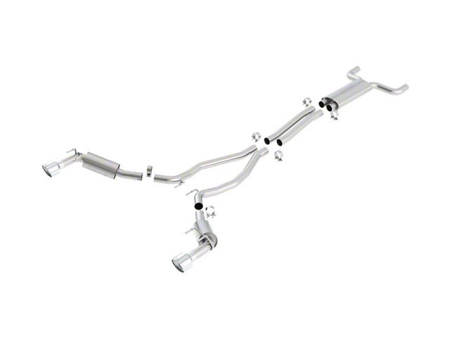 Borla S-Type Cat-Back Exhaust with Polished Tips; EC-Type Approved (10-13 Camaro SS)