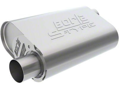 Borla S-Type Crate Offset/Offset Muffler; 2.50-Inch (10-15 6.2L Camaro)