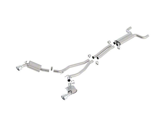 Borla Touring Cat-Back Exhaust with Polished Tips; EC-Type Approved (10-13 Camaro SS)
