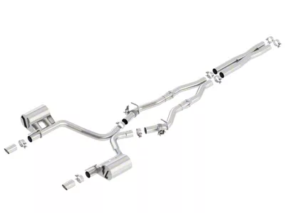 Borla ATAK Cat-Back Exhaust with Replacement Valves (17-23 5.7L HEMI Charger w/ MDS Valves)