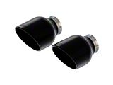 Borla Clamp-On Exhaust Tip; 5-Inch; Black Chrome (15-23 V8 HEMI Charger)