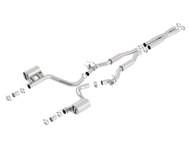 Borla S-Type Cat-Back Exhaust with Replacement Valves (15-23 6.2L HEMI Charger)