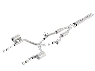 Borla Touring Cat-Back Exhaust (15-23 6.4L HEMI Charger w/ MDS Valves)