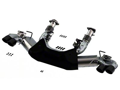 Borla ATAK Cat-Back Exhaust with Black Chrome Tips (20-25 6.2L Corvette C8 w/ NPP Dual Mode Exhaust)