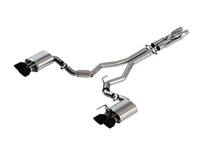 Borla ATAK Cat-Back Exhaust with Black Chrome Tips (20-22 Mustang GT500)