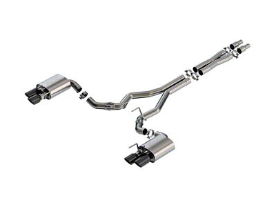 Borla ATAK Cat-Back Exhaust with Black Chrome Tips (24-25 Mustang GT Fastback w/ Active Exhaust)