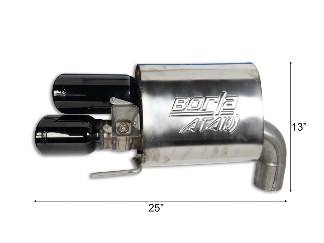 Borla Mustang ATAK Cat-Back Exhaust with Black Chrome Tips