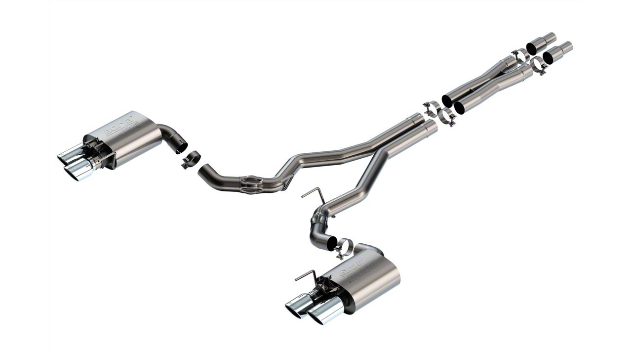 Borla ATAK Cat-Back Exhaust with Chrome Tips (2024 Mustang GT Fastback w/ Active Exhaust)