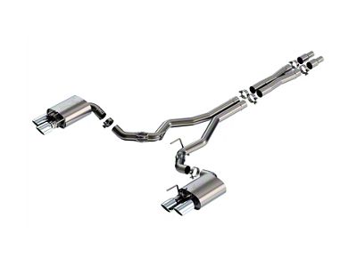 Borla ATAK Cat-Back Exhaust with Chrome Tips (24-25 Mustang GT Fastback w/ Active Exhaust)