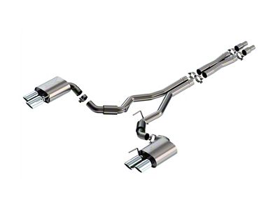 Borla ATAK Cat-Back Exhaust with Quad Chrome Tips (24-25 Mustang GT Fastback w/o Active Exhaust)