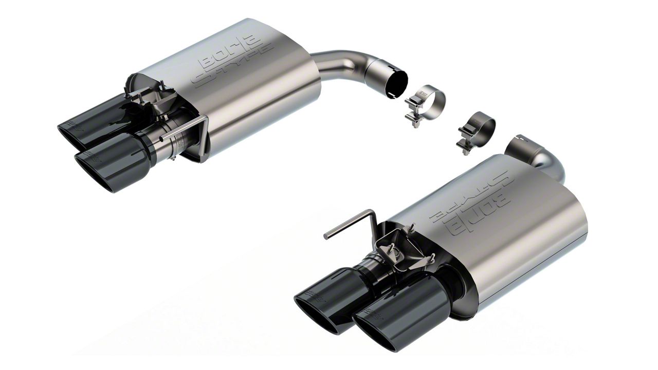 Borla S-Type Axle-Back Exhaust with Black Chrome Tips (2024 Mustang GT w/ Active Exhaust)