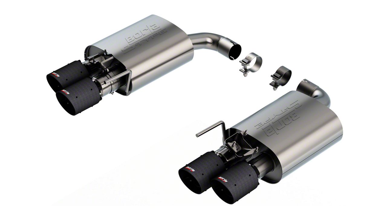 Borla S-Type Axle-Back Exhaust with Carbon Fiber Tips (2024 Mustang GT w/ Active Exhaust)