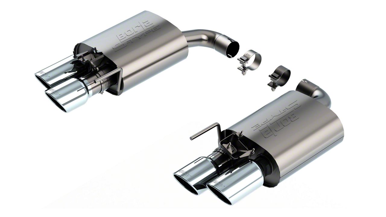 Borla S-Type Axle-Back Exhaust with Polished Tips (2024 Mustang GT w/ Active Exhaust)