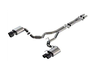 Borla S-Type Cat-Back Exhaust with Quad Carbon Fiber Tips (24-25 Mustang GT Fastback w/o Active Exhaust)