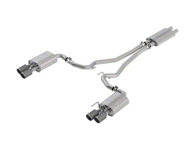 Borla Touring Cat-Back Exhaust with Carbon Fiber Tips; ECE Approved (18-23 Mustang GT w/ Active Exhaust)