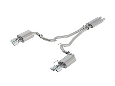 Borla Touring Cat-Back Exhaust with Chrome Tips; ECE Approved (18-23 Mustang GT w/ Active Exhaust)