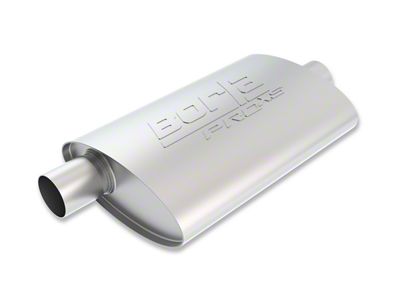 Borla Pro XS Center/Offset Oval Muffler; 2.25-Inch Inlet/2.25-Inch Outlet (Universal; Some Adaptation May Be Required)