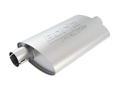 Borla Pro XS Center/Offset Oval Muffler; 2.25-Inch Inlet/2.25-Inch Outlet (Universal; Some Adaptation May Be Required)