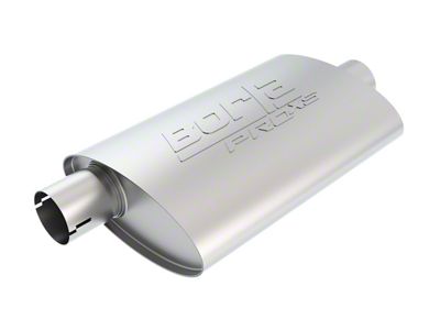 Borla Pro XS Center/Offset Oval Muffler; 2.50-Inch Inlet/2.50-Inch Outlet (Universal; Some Adaptation May Be Required)