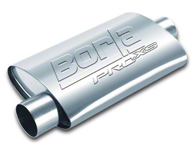 Borla Pro XS Center/Offset Oval Muffler; 3-Inch Inlet/3-Inch Outlet (Universal; Some Adaptation May Be Required)