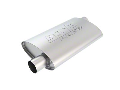 Borla Pro XS Offset/Offset Oval Muffler; 2-Inch Inlet/2-Inch Outlet (Universal; Some Adaptation May Be Required)