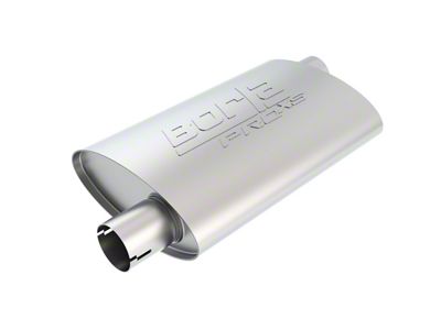 Borla Pro XS Offset/Offset Oval Muffler; 2-Inch Inlet/2-Inch Outlet (Universal; Some Adaptation May Be Required)