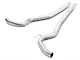 Borla S-Type 2.50-Inch Cat-Back Exhaust with Black Chrome Tips (15-17 Mustang GT)