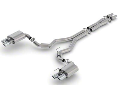 Borla S-Type Cat-Back Exhaust with Chrome Tips (18-23 Mustang GT Fastback w/ Active Exhaust)