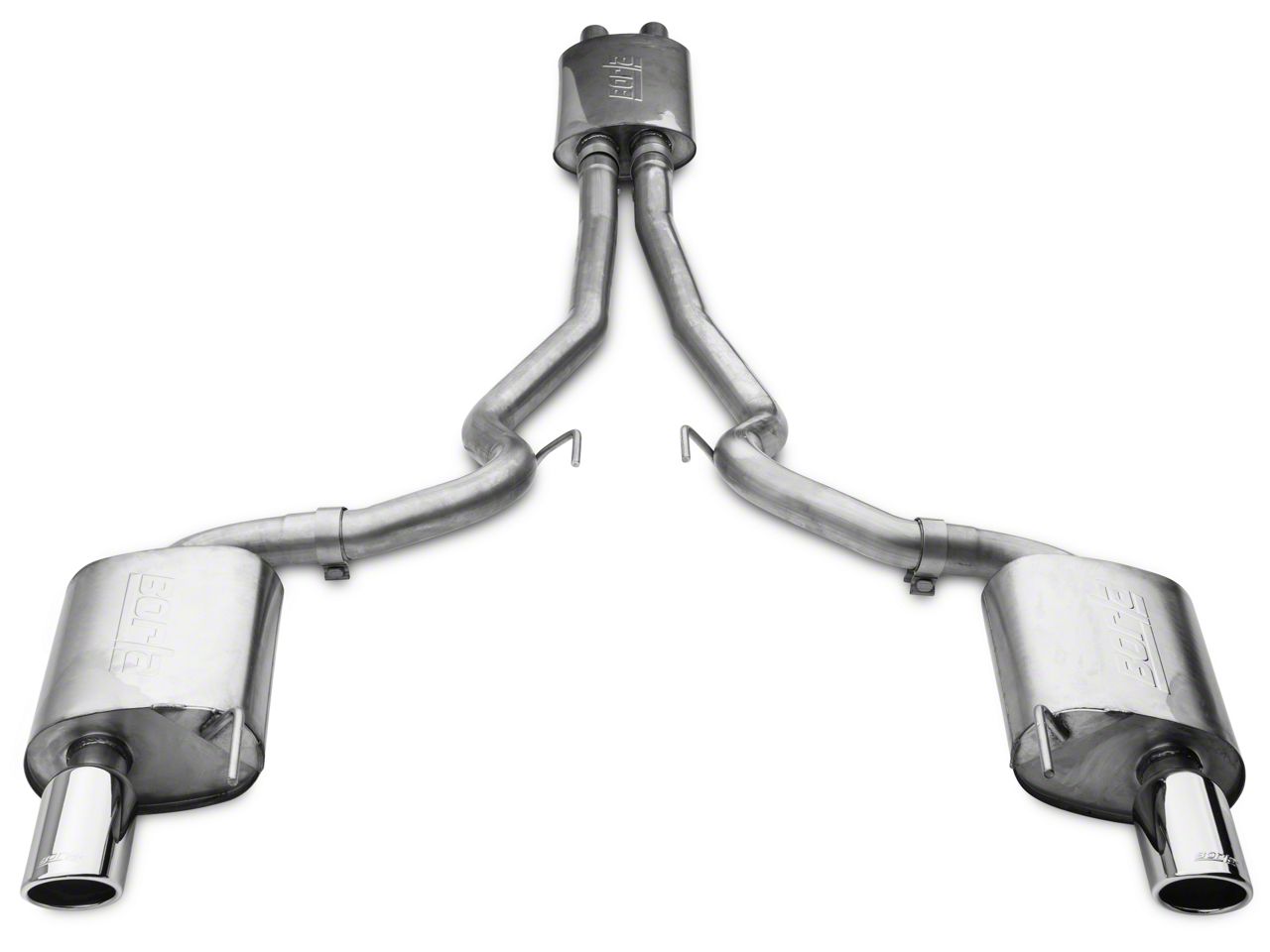 葵2508W2 Borla Mustang Touring 2.50-Inch Cat-Back Exhaust with Chrome