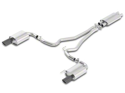 Borla Touring 2.50-Inch Cat-Back Exhaust with Black Chrome Tips (15-17 Mustang GT)