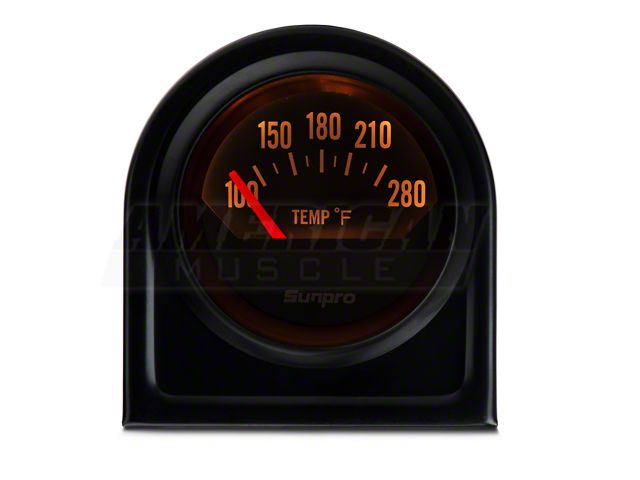 Bosch Black Styleline Water Temp Gauge; Electrical (Universal; Some Adaptation May Be Required)