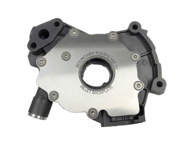 Boundary Racing Pumps Billet Oil Pump with Gear Vane Ported and Steel Back Plate; MartenWear Treated (99-15 V8 Mustang)