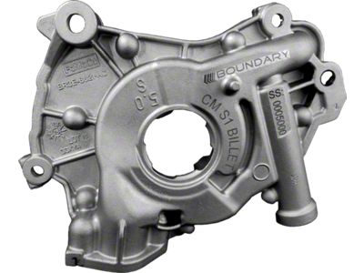 Boundary Racing Pumps Billet Oil Pump with Standard Back Plate; Standard Heat Treated (24-25 Mustang GT, Dark Horse)