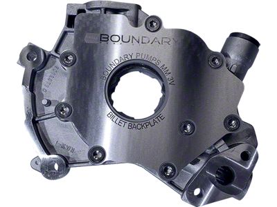 Boundary Racing Pumps Billet Oil Pump with Steel Back Plate (99-15 V8 Mustang)